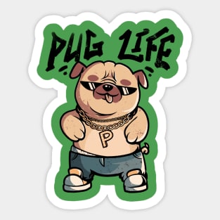 Pug Life - Cute Funny Dog Gift Sticker